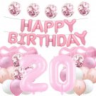 Sweet 20Th Birthday Balloon 20Th Birthday Decorations Happy 20Th Birthday Party Supplies