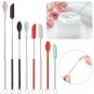 8 Pcs Makeup Spatula Set Adjustable Mini Silicone Spatula Reusable Small Scooper And Spoo