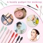 8 Pcs Makeup Spatula Set Adjustable Mini Silicone Spatula Reusable Small Scooper And Spoo