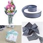 Blue And White Striped Ribbon,Blue Taffy Grosgrain Ribbon 1 Inch Christmas Gift Wrap Ribb