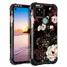 For Google Pixel 5 Case Floral 3 In 1 Heavy Duty Hybrid Sturdy High Impact Shockproof Pro