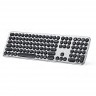 Multi-Device Bluetooth Keyboard, Dual Mode (Bluetooth & 2.4Ghz) Full Size Rechargeable Wi