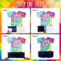 6 Pieces Tie Dye Party Honeycomb Centerpieces Tie Dye Birthday Party Decorations Sunflowe