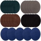 Iron On Patches 25 Pieces, Repair Patches 5 Colors Oval Suede Cowhide Elbow Patches Elbow
