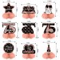 Rose Gold 75Th Birthday Decorations Table Honeycomb Centerpieces For Women, 8Pcs Happy 75