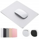 Mouse Pad, Silver Premium Hard Metal Aluminum Mousepad, Double Side Waterproof Ultra Smoo