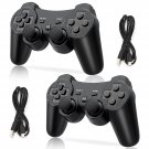 Ps3 Wireless Controller 2-Pack With Dual Vibration Shock Motion Sensor, Professional Wire