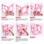12 Holes Plastic Balloon Sizer Box Cube, Pink Collapsible Balloon Size Measurement Tool F