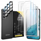 3+3 Pack For Samsung Galaxy S22 Screen Protector 6.1-Inch, 3 Hd Protective Tempered Glass