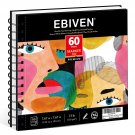 Art Marker Paper Pad, 7.67""X7.67"" Portable Square Sketchbook, 60 Sheets Markers Drawing P
