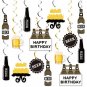 Beer Birthday Party Hanging Decorations, Cheers And Beers Happy Birthday Party Hanging Sw