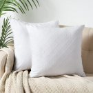 Matelasse Textured Euro Pillow Shams 26X26, 100% Natural Cotton, Set Of 2 European Sham C
