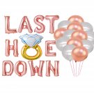 Rose Gold Last Hoe Down Banner, Nash Bash Bachelorette Party, Cowgirl Bachelorette Banner