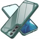 Casus Shockproof Designed for Samsung Galaxy S22 Case Clear Translucent Hard Back with So