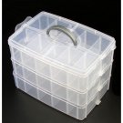 Washi Tape Box Organizer Storage,Divider Closet Container,3 Layers Detachable With 30 Adj