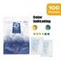 3 Gram [100 Packets] Food Safe Silica Gel Orange Indicating(Orange To Dark Green) Mixed S