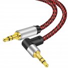 3.5Mm Aux Cable 40Ft, Vefsdup Right Angle 3.5Mm Male To Male Jack Audio Cable With 24K Go