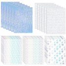 30 Sheets Transparent Holographic Overlay Lamination Transparent Holographic Vinyl For St