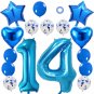 40"" 14Th Number Balloon Mylar Balloon 18