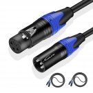 Xlr Cables, Microphone Cables 3Ft 2 Pack, Heavy Duty Balanced Xlr Speaker Cable Male To F