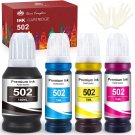 Compatible Ink Bottle Replacement For 502 T502 High Yield Refill Ink For Et-2760 Et-2750