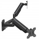 Dual Monitor Wall Mount For 13 To 32 Inch Computer Screens, Gas Spring Wall Monitor Arm F