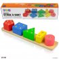 Shape Sorter Color Wooden Bard - Educational Toys For Toddlers - Kids Learning Toys Stack