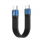 Short Usb C To Usb C Cable, 0.45Ft Usb 3.2 Gen 2 10Gbps 100W 5A Type C Charging Cable Fas