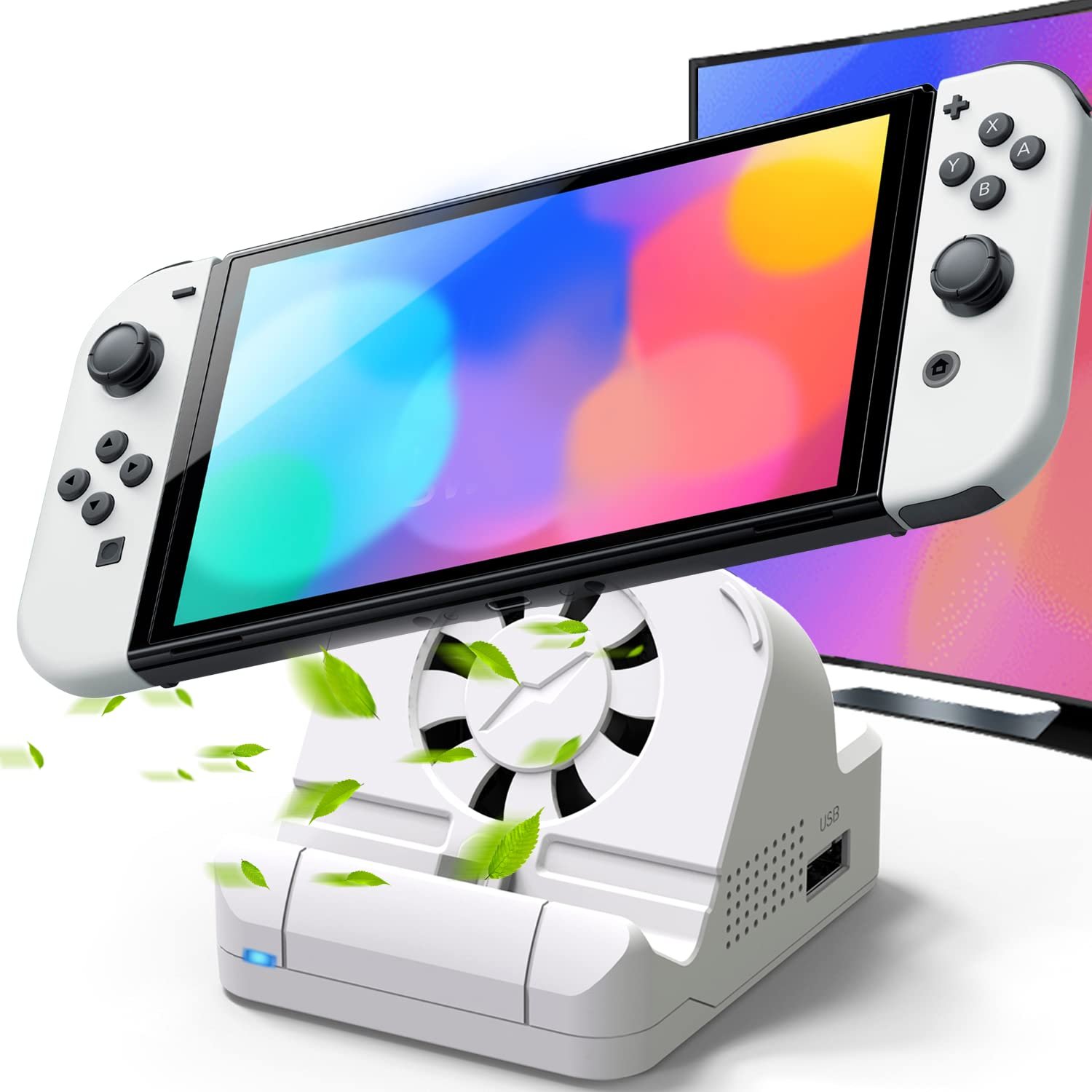 Switch Dock For Nintendo Switch & Oled Model Switch Docking Station Replacement Compati