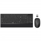 Wireless Keyboard And Mouse Combo, Full-Sized 2.4Ghz Lag-Free Wireless Keyboard With Palm