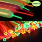 150 Pieces Neon Glow Long Balloons Blacklight Reactive Fluorescent Long Twisting Balloons