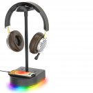 Rgb Headphone Headset Stand With Usb Charging Port Or Usb Hub, Desk Gaming Holder, Durabl