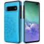 For Samsung Galaxy S10 Plus Case With Card Holder,Flower Magnetic Back Flip Case For Sams