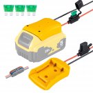 Power Wheel Adapter For Dewalt 20V Battery With Fuse & Wire Terminals,Work With For Dewal