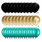 Teal Gold Balloons For Turquoise Gold Black Birthday Decorations For Women 30Pcs Teal Gol