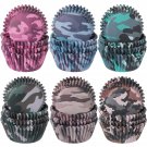 600 Pieces Camouflage Cupcake Liners Camo Cupcake Wrappers Liners Paper Greasproof Baking