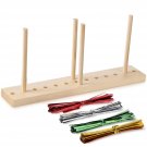 Bow Maker For Bow Ribbon Wreath Wooden Maker Tool With U-Shaped Scissor And Twist Ties Fo