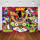 Hip Hop Party Backdrop Throwback I Love The 80S 90S Graffiti Wall Photo Booth Backdrops F