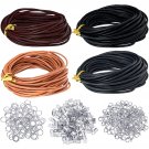 Leather Cord For Jewelry Making Kit, 24 Meters 2 Mm Wide Leather Cord Leather Jewelry Rop