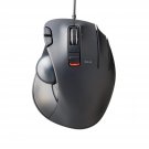 ELECOM EX-G Trackball Mouse, Wired, Thumb Control, Sculpted Ergonomic Design, 6-Button Fu