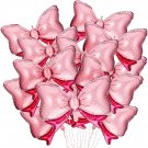 12 Pieces Bow Balloons Mouse Party Decoration Bowtie Pink Balloon Jumbo Bow Foil Balloon