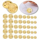 40 Pcs Metal Blazer Button Set Vintage Gold Buttons Sewing Buttons Gold Buttons Emblem Sh