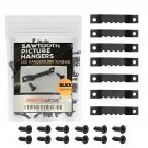 Sawtooth Picture Hangers, 150 Pack Picture Frame Hanging Hardware, Double Hole Photo Fram
