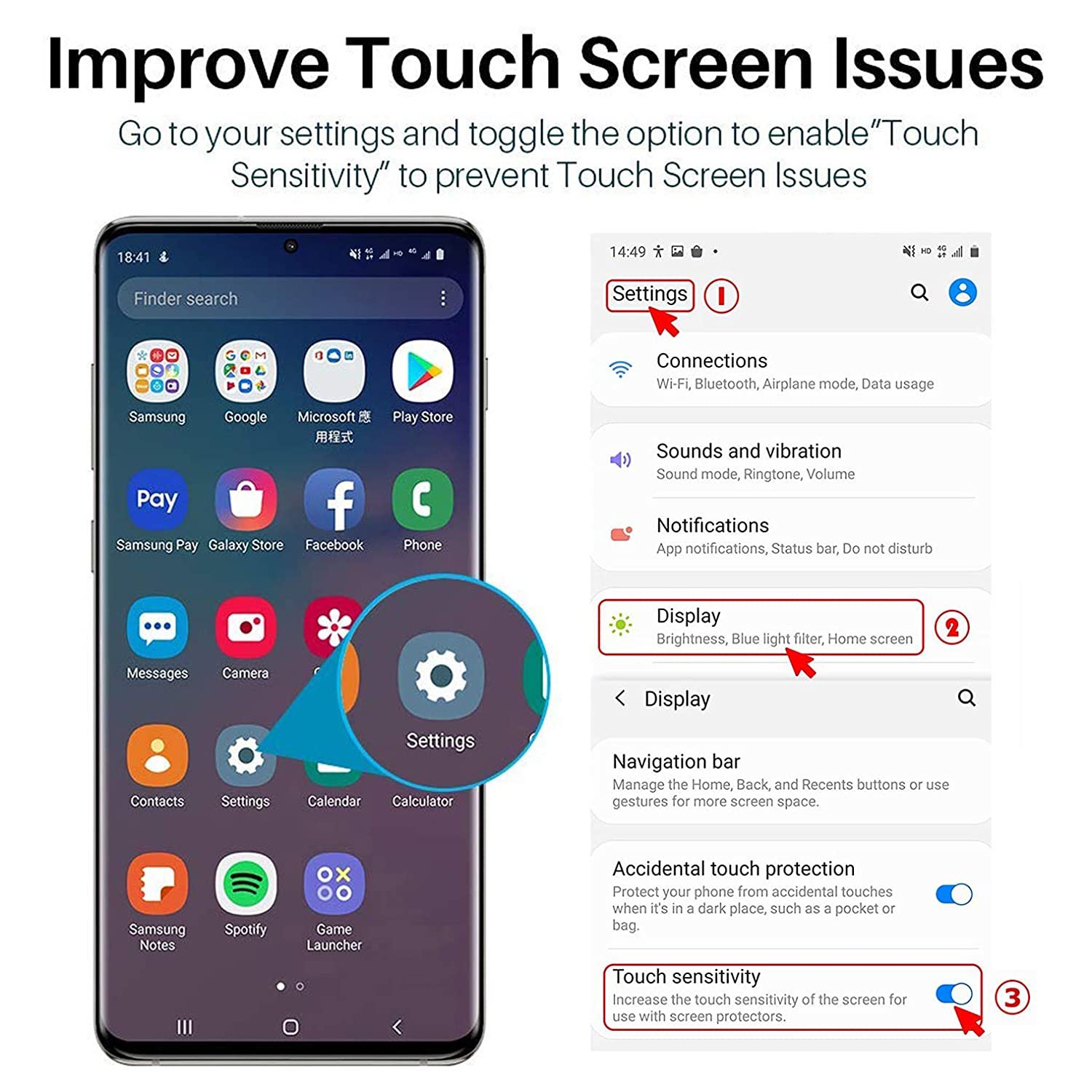 Galaxy S22 Ultra Privacy Screen Protector, [AntiSpy] [Case Friendly