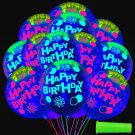 Neon Glow Uv Balloons Glow In The Dark For Birthday Parties, Suitable For Birthday Party 