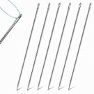 6 Pieces 10 Inch Upholstery Needle Long Straight Hand Needle Stainless Steel Hand Sewing