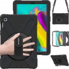 Galaxy Tab S5E Case, Heavy Duty Shockproof Protective Case With Rotating Kickstand/Hand S
