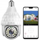 Light Bulb Camera 1080P Wireless Security Cameras For Home Outdoor/Indoor,360 Degree Ptz 
