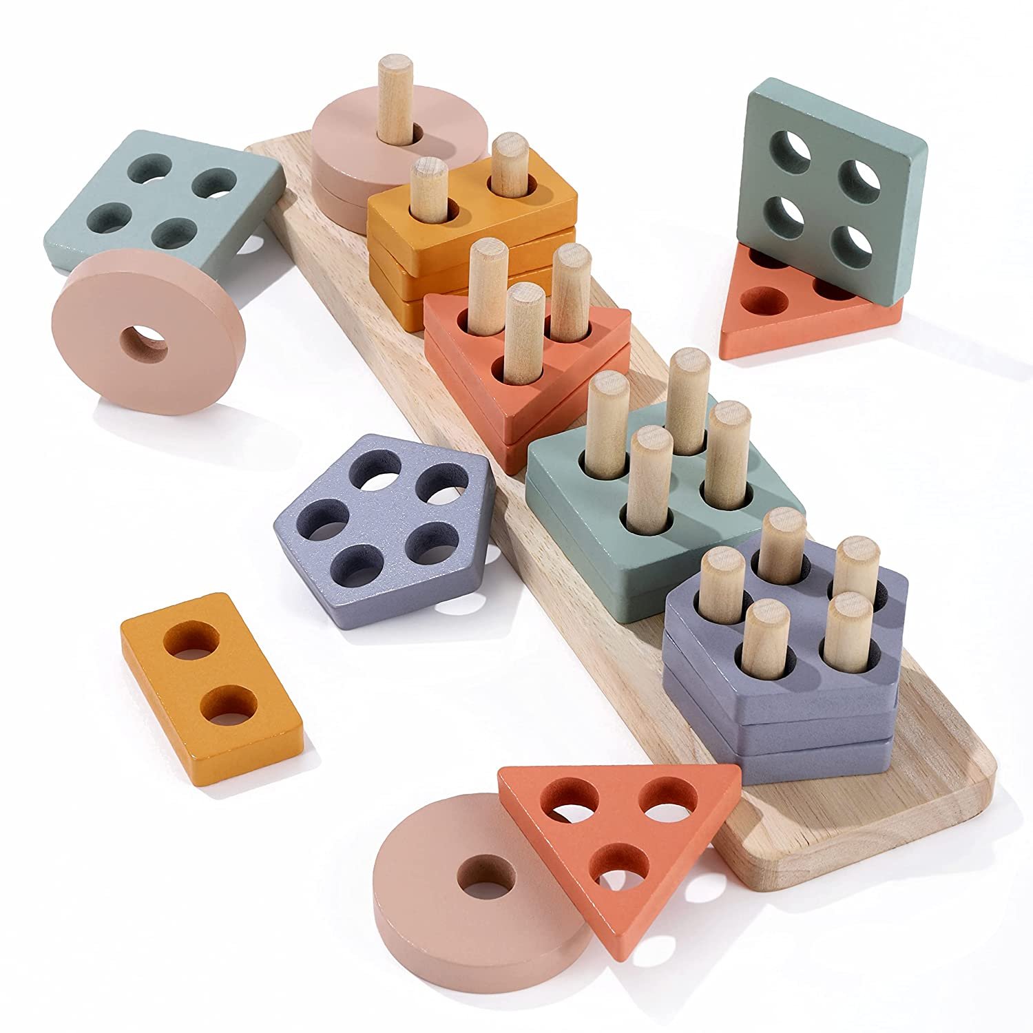Montessori Toys For 1 2 Year Old,Toddler Learning Educational Wooden Toys For 18+ Months