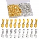 200 Pieces Oval Jewelry Glue On Earring Bails Pendants Spoon Diy Oval Jewelry Scrabble Gl